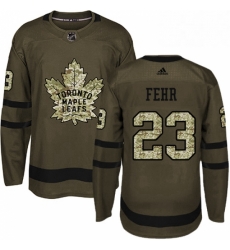 Mens Adidas Toronto Maple Leafs 23 Eric Fehr Authentic Green Salute to Service NHL Jersey Mens Adidas Toronto Maple Leafs 23 Eric Fehr Authentic Green Salute to Service NHL Jersey