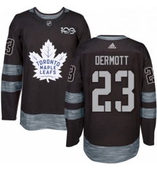 Mens Adidas Toronto Maple Leafs 23 Travis Dermott Authentic Black 1917 2017 100th Anniversary NHL Jersey Mens Adidas Toronto Maple Leafs 23 Travis Dermott Authentic Black 1917 2017 100th Anniversary NHL Jersey