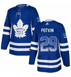 Mens Adidas Toronto Maple Leafs 29 Felix Potvin Authentic Blue Drift Fashion NHL Jersey Mens Adidas Toronto Maple Leafs 29 Felix Potvin Authentic Blue Drift Fashion NHL Jersey