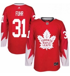Mens Adidas Toronto Maple Leafs 31 Grant Fuhr Authentic Red Alternate NHL Jersey Mens Adidas Toronto Maple Leafs 31 Grant Fuhr Authentic Red Alternate NHL Jersey