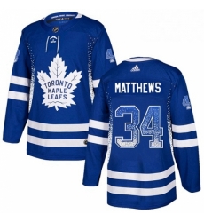 Mens Adidas Toronto Maple Leafs 34 Auston Matthews Authentic Blue Drift Fashion NHL Jersey Mens Adidas Toronto Maple Leafs 34 Auston Matthews Authentic Blue Drift Fashion NHL Jersey