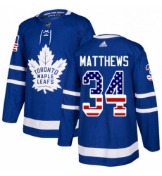 Mens Adidas Toronto Maple Leafs 34 Auston Matthews Authentic Royal Blue USA Flag Fashion NHL Jersey Mens Adidas Toronto Maple Leafs 34 Auston Matthews Authentic Royal Blue USA Flag Fashion NHL Jersey