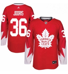 Mens Adidas Toronto Maple Leafs 36 Josh Jooris Authentic Red Alternate NHL Jersey Mens Adidas Toronto Maple Leafs 36 Josh Jooris Authentic Red Alternate NHL Jersey