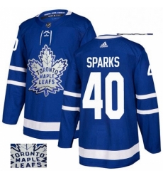 Mens Adidas Toronto Maple Leafs 40 Garret Sparks Authentic Royal Blue Fashion Gold NHL Jersey Mens Adidas Toronto Maple Leafs 40 Garret Sparks Authentic Royal Blue Fashion Gold NHL Jersey
