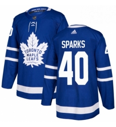 Mens Adidas Toronto Maple Leafs 40 Garret Sparks Authentic Royal Blue Home NHL Jersey Mens Adidas Toronto Maple Leafs 40 Garret Sparks Authentic Royal Blue Home NHL Jersey