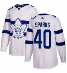 Mens Adidas Toronto Maple Leafs 40 Garret Sparks Authentic White 2018 Stadium Series NHL Jersey Mens Adidas Toronto Maple Leafs 40 Garret Sparks Authentic White 2018 Stadium Series NHL Jersey