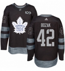 Mens Adidas Toronto Maple Leafs 42 Tyler Bozak Authentic Black 1917 2017 100th Anniversary NHL Jersey Mens Adidas Toronto Maple Leafs 42 Tyler Bozak Authentic Black 1917 2017 100th Anniversary NHL Jersey