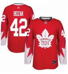 Mens Adidas Toronto Maple Leafs 42 Tyler Bozak Premier Red Alternate NHL Jersey Mens Adidas Toronto Maple Leafs 42 Tyler Bozak Premier Red Alternate NHL Jersey