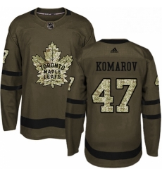 Mens Adidas Toronto Maple Leafs 47 Leo Komarov Authentic Green Salute to Service NHL Jersey Mens Adidas Toronto Maple Leafs 47 Leo Komarov Authentic Green Salute to Service NHL Jersey