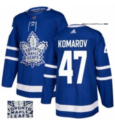 Mens Adidas Toronto Maple Leafs 47 Leo Komarov Authentic Royal Blue Fashion Gold NHL Jersey Mens Adidas Toronto Maple Leafs 47 Leo Komarov Authentic Royal Blue Fashion Gold NHL Jersey