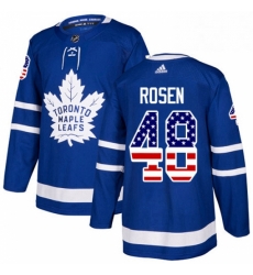 Mens Adidas Toronto Maple Leafs 48 Calle Rosen Authentic Royal Blue USA Flag Fashion NHL Jersey Mens Adidas Toronto Maple Leafs 48 Calle Rosen Authentic Royal Blue USA Flag Fashion NHL Jersey