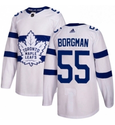 Mens Adidas Toronto Maple Leafs 55 Andreas Borgman Authentic White 2018 Stadium Series NHL Jersey Mens Adidas Toronto Maple Leafs 55 Andreas Borgman Authentic White 2018 Stadium Series NHL Jersey