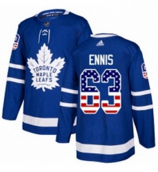 Mens Adidas Toronto Maple Leafs 63 Tyler Ennis Authentic Royal Blue USA Flag Fashion NHL Jersey Mens Adidas Toronto Maple Leafs 63 Tyler Ennis Authentic Royal Blue USA Flag Fashion NHL Jersey