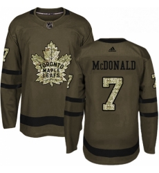 Mens Adidas Toronto Maple Leafs 7 Lanny McDonald Authentic Green Salute to Service NHL Jersey Mens Adidas Toronto Maple Leafs 7 Lanny McDonald Authentic Green Salute to Service NHL Jersey