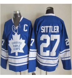 Toronto Maple Leafs #27 Darryl Sittler Blue CCM Throwback Third Stitched NHL Jersey Toronto Maple Leafs #27 Darryl Sittler Blue CCM Throwback Third Stitched NHL Jersey