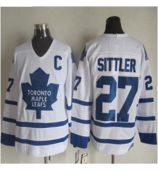 Toronto Maple Leafs #27 Darryl Sittler White CCM Throwback Stitched NHL Jersey Toronto Maple Leafs #27 Darryl Sittler White CCM Throwback Stitched NHL Jersey