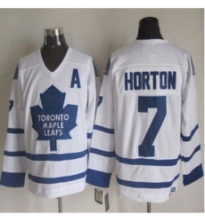 Toronto Maple Leafs #7 Tim Horton White CCM Throwback Stitched NHL Jersey Toronto Maple Leafs #7 Tim Horton White CCM Throwback Stitched NHL Jersey
