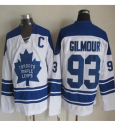 Toronto Maple Leafs #93 Doug Gilmour White CCM Throwback Third Stitched NHL Jersey Toronto Maple Leafs #93 Doug Gilmour White CCM Throwback Third Stitched NHL Jersey