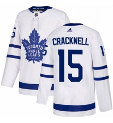 Youth Adidas Toronto Maple Leafs 15 Adam Cracknell Authentic White Away NHL Jersey Youth Adidas Toronto Maple Leafs 15 Adam Cracknell Authentic White Away NHL Jersey