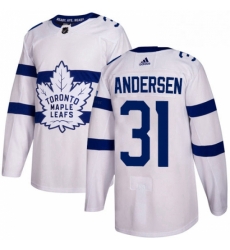 Youth Adidas Toronto Maple Leafs 31 Frederik Andersen Authentic White 2018 Stadium Series NHL Jersey Youth Adidas Toronto Maple Leafs 31 Frederik Andersen Authentic White 2018 Stadium Series NHL Jersey