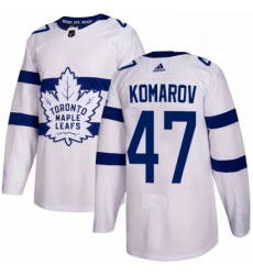 Youth Adidas Toronto Maple Leafs 47 Leo Komarov Authentic White 2018 Stadium Series NHL Jersey Youth Adidas Toronto Maple Leafs 47 Leo Komarov Authentic White 2018 Stadium Series NHL Jersey