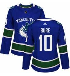 Womens Adidas Vancouver Canucks 10 Pavel Bure Authentic Blue Home NHL Jersey Womens Adidas Vancouver Canucks 10 Pavel Bure Authentic Blue Home NHL Jersey