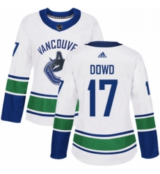 Womens Adidas Vancouver Canucks 17 Nic Dowd Authentic White Away NHL Jerse Womens Adidas Vancouver Canucks 17 Nic Dowd Authentic White Away NHL Jerse
