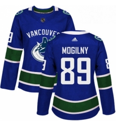 Womens Adidas Vancouver Canucks 89 Alexander Mogilny Authentic Blue Home NHL Jersey Womens Adidas Vancouver Canucks 89 Alexander Mogilny Authentic Blue Home NHL Jersey