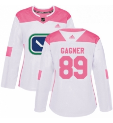 Womens Adidas Vancouver Canucks 89 Sam Gagner Authentic WhitePink Fashion NHL Jersey Womens Adidas Vancouver Canucks 89 Sam Gagner Authentic WhitePink Fashion NHL Jersey