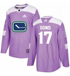 Youth Adidas Vancouver Canucks 17 Nic Dowd Authentic Purple Fights Cancer Practice NHL Jerse Youth Adidas Vancouver Canucks 17 Nic Dowd Authentic Purple Fights Cancer Practice NHL Jerse