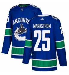 Youth Adidas Vancouver Canucks 25 Jacob Markstrom Premier Blue Home NHL Jersey Youth Adidas Vancouver Canucks 25 Jacob Markstrom Premier Blue Home NHL Jersey