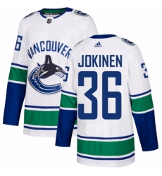 Youth Adidas Vancouver Canucks 36 Jussi Jokinen Authentic White Away NHL Jersey Youth Adidas Vancouver Canucks 36 Jussi Jokinen Authentic White Away NHL Jersey