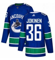 Youth Adidas Vancouver Canucks 36 Jussi Jokinen Premier Blue Home NHL Jersey Youth Adidas Vancouver Canucks 36 Jussi Jokinen Premier Blue Home NHL Jersey