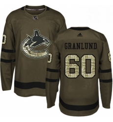 Youth Adidas Vancouver Canucks 60 Markus Granlund Premier Green Salute to Service NHL Jersey Youth Adidas Vancouver Canucks 60 Markus Granlund Premier Green Salute to Service NHL Jersey