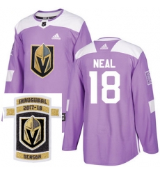 Adidas Golden Knights #18 James Neal Purple Authentic Fights Cancer Stitched NHL Inaugural Season Patch Jersey Adidas Golden Knights #18 James Neal Purple Authentic Fights Cancer Stitched NHL Inaugural Season Patch Jersey