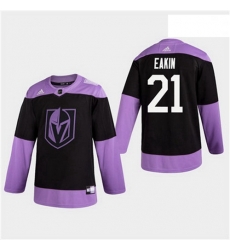 Men Golden Knights 21 Cody Eakin Hockey Fights Cancer Practice Jersey Men Golden Knights 21 Cody Eakin Hockey Fights Cancer Practice Jersey