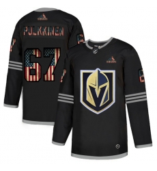 Men Vegas Golden Knights 67 Teemu Pulkkinen Black USA Flag Fashion Adidas Jersey Men Vegas Golden Knights 67 Teemu Pulkkinen Black USA Flag Fashion Adidas Jersey