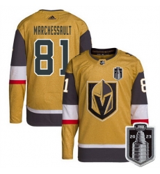 Men Vegas Golden Knights 81 Jonathan Marchessault Gold 2023 Stanley Cup Final Stitched Jersey Men Vegas Golden Knights 81 Jonathan Marchessault Gold 2023 Stanley Cup Final Stitched Jersey