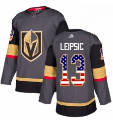 Mens Adidas Vegas Golden Knights 13 Brendan Leipsic Authentic Gray USA Flag Fashion NHL Jersey Mens Adidas Vegas Golden Knights 13 Brendan Leipsic Authentic Gray USA Flag Fashion NHL Jersey