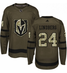 Mens Adidas Vegas Golden Knights 24 Oscar Lindberg Authentic Green Salute to Service NHL Jersey Mens Adidas Vegas Golden Knights 24 Oscar Lindberg Authentic Green Salute to Service NHL Jersey