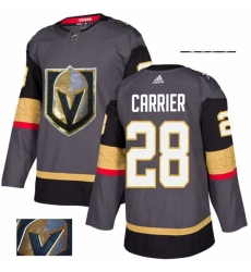 Mens Adidas Vegas Golden Knights 28 William Carrier Authentic Gray Fashion Gold NHL Jersey Mens Adidas Vegas Golden Knights 28 William Carrier Authentic Gray Fashion Gold NHL Jersey