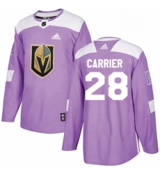 Mens Adidas Vegas Golden Knights 28 William Carrier Authentic Purple Fights Cancer Practice NHL Jersey Mens Adidas Vegas Golden Knights 28 William Carrier Authentic Purple Fights Cancer Practice NHL Jersey