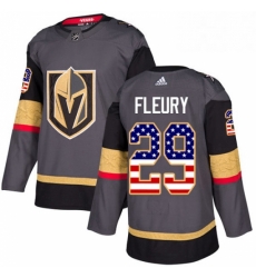 Mens Adidas Vegas Golden Knights 29 Marc Andre Fleury Authentic Gray USA Flag Fashion NHL Jersey Mens Adidas Vegas Golden Knights 29 Marc Andre Fleury Authentic Gray USA Flag Fashion NHL Jersey