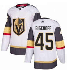 Mens Adidas Vegas Golden Knights 45 Jake Bischoff Authentic White Away NHL Jersey Mens Adidas Vegas Golden Knights 45 Jake Bischoff Authentic White Away NHL Jersey