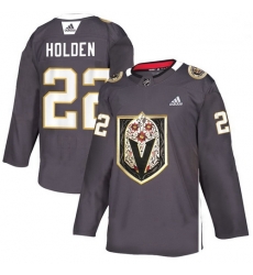 Vegas Golden Knights 22 Nick Holden Gray Dia De Los Muertos Adidas Jersey Vegas Golden Knights 22 Nick Holden Gray Dia De Los Muertos Adidas Jersey
