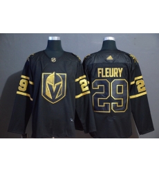 Vegas Golden Knights 29 Marc Andre Fleury Black With Special Glittery Logo Adidas Jersey Vegas Golden Knights 29 Marc Andre Fleury Black With Special Glittery Logo Adidas Jersey