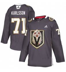 Vegas Golden Knights 71 William Karlsson Gray Dia De Los Muertos Adidas Jersey 589 Vegas Golden Knights 71 William Karlsson Gray Dia De Los Muertos Adidas Jersey 589