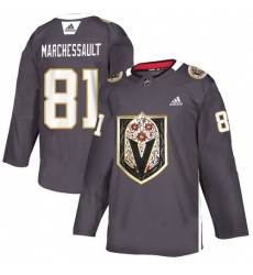 Vegas Golden Knights 81 Jonathan Marchessault Gray Dia De Los Muertos Adidas Jersey Vegas Golden Knights 81 Jonathan Marchessault Gray Dia De Los Muertos Adidas Jersey