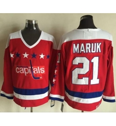 Capitals #21 Dennis Maruk Red Alternate CCM Throwback Stitched NHL Jersey Capitals #21 Dennis Maruk Red Alternate CCM Throwback Stitched NHL Jersey