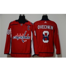 Capitals 8 Alexander Ovechkin Red Adidas Fashion Jersey Capitals 8 Alexander Ovechkin Red Adidas Fashion Jersey